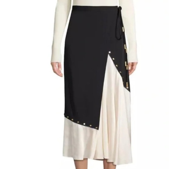 Tory Burch Dresses & Skirts - Tory Burch Mixed Material Wrap Skirt